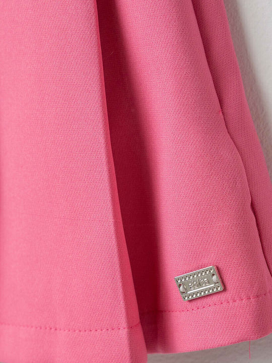 Kinder-Set mit Rock Sommer 2Stück Fuchsia