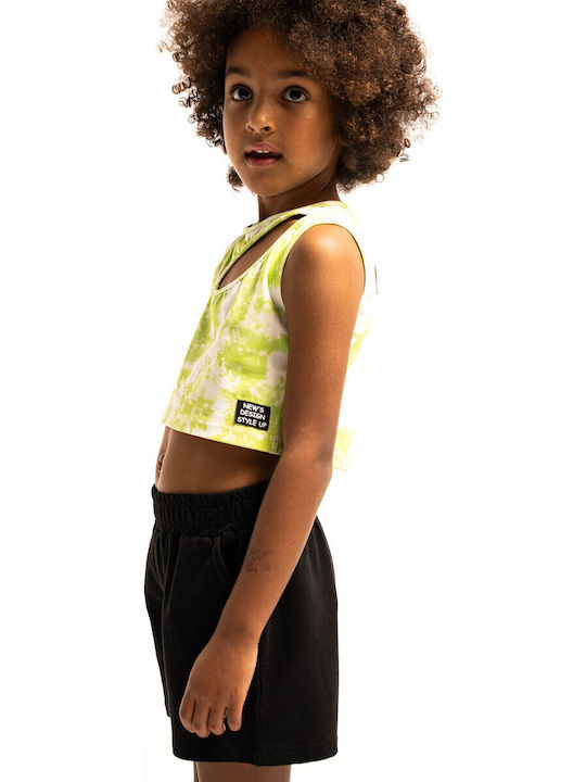 Set pentru copii cu șorturi Vară 2buc Lime - Black