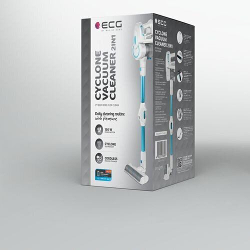 ECG Прахосмукачка 2 в 1 Stick & Ръчна Синя VT5220