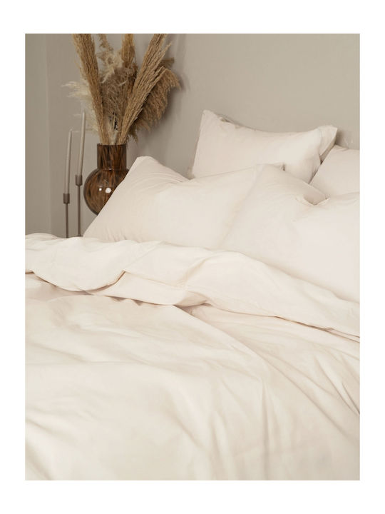Sunshine Sheet Sets Single 165x270cm. Cotton Feelings 151 108 Ecru 3pcs