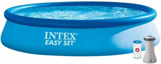 Intex Easy Set Runde Schwimmbecken 7290l Aufblasbar Hellblaue