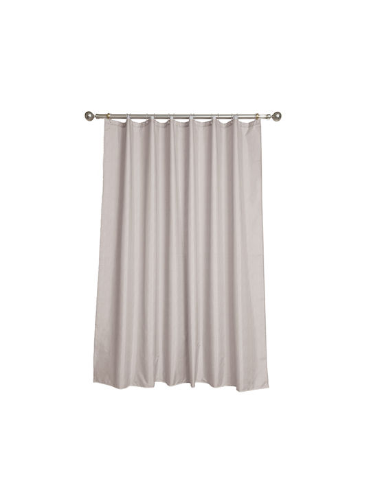 Das Home 0808 Shower Curtain Fabric 200x180cm Taupe