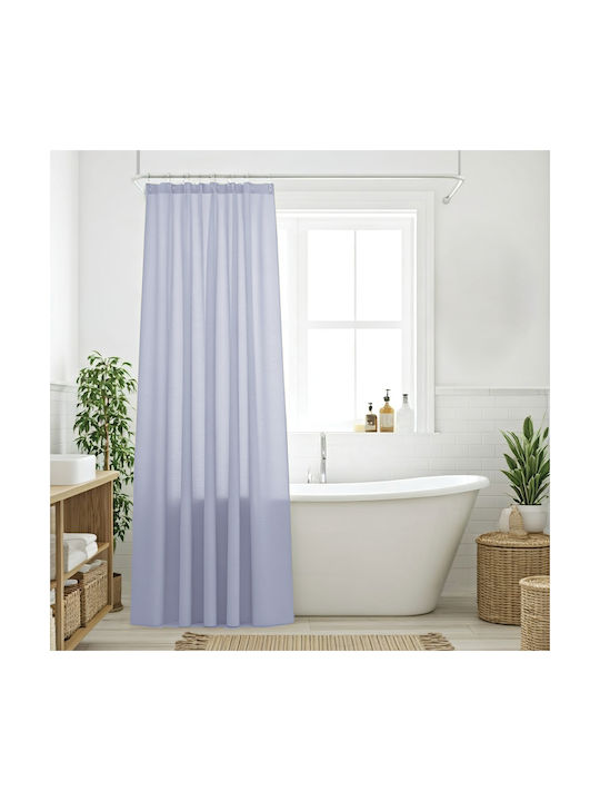 Das Home 0804 Shower Curtain Fabric 240x180cm Blue