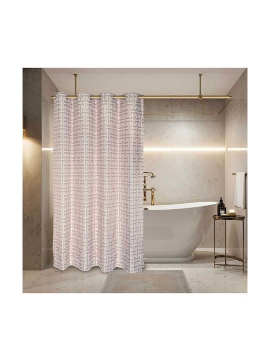 Greenwich Polo Club 3122 Κουρτίνα Μπάνιου Υφασμάτινη 240x180cm Taupe