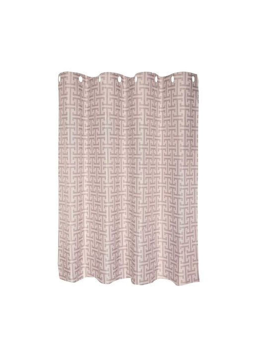 Greenwich Polo Club 3122 Κουρτίνα Μπάνιου Υφασμάτινη 240x180cm Taupe