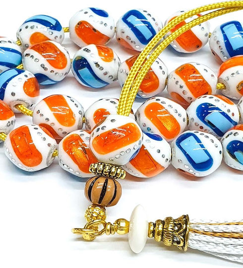 Roloi Komboloi Camel Bone Worry Beads Multicolour 31cm