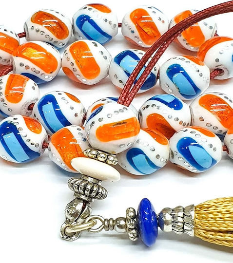 Roloi Komboloi Camel Bone Worry Beads Multicolour 30cm