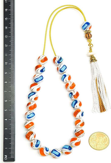 Roloi Komboloi Camel Bone Worry Beads Multicolour 31cm