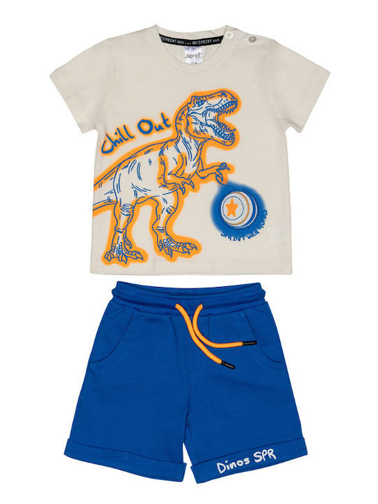 Kids' Set with Shorts Summer 2pcs Off-white