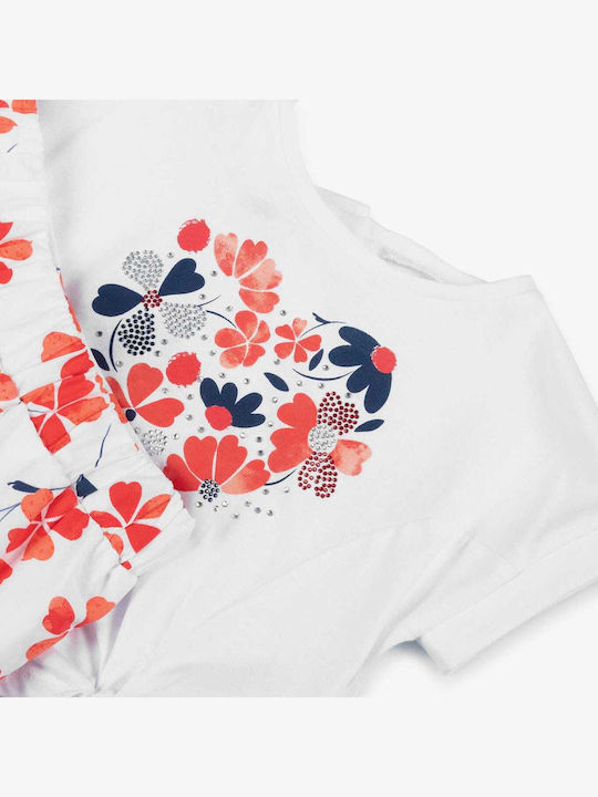 Kids' Set with Shorts Summer 2pcs Optical White