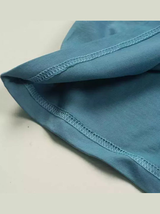 Παιδικό Σετ με Σορτς Καλοκαιρινό 2τμχ Τιρκουάζ, Μαύρο