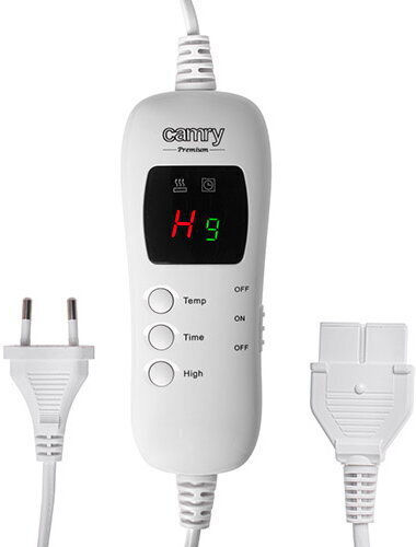 Camry Double Electric Washable Blanket with Timer White 120W 160x180cm