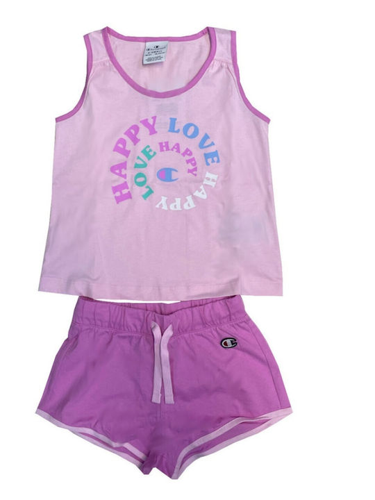 Kids' Set with Shorts Summer 2pcs Pink