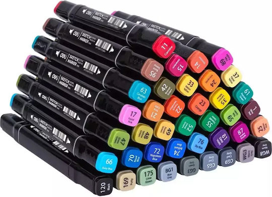 Deli Emotion Drawing Markers Double Tip Set 40pcs