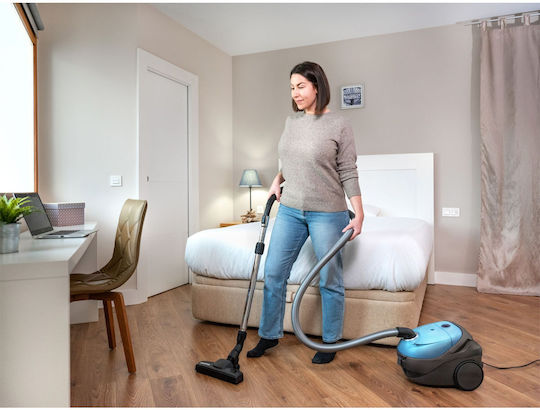 Nilfisk One Ηλεκτρική Σκούπα 750W με Σακούλα 2.1lt Γαλάζια