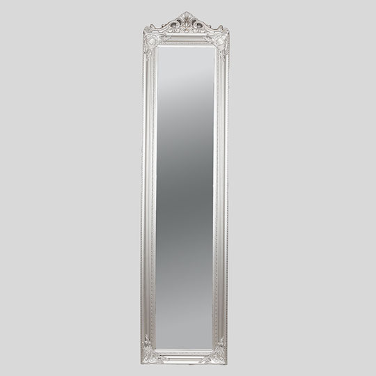 Eurolamp Καθρέπτης με Ασημί Μεταλλικό Πλαίσιο 180x45cm