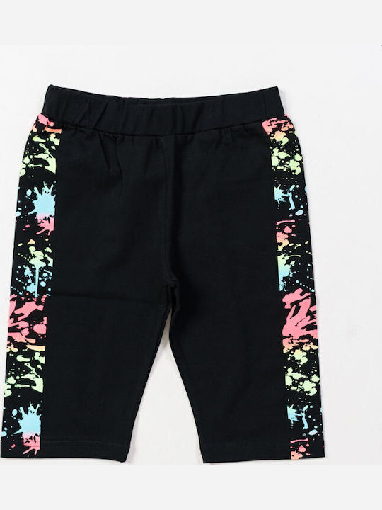 Kids' Set with Leggings Summer 2pcs Black