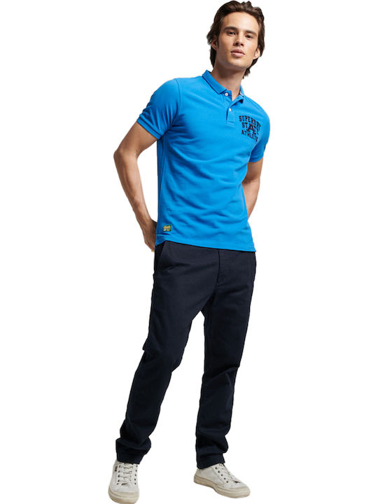 Superstate Polo Kurzarmbluse Blau