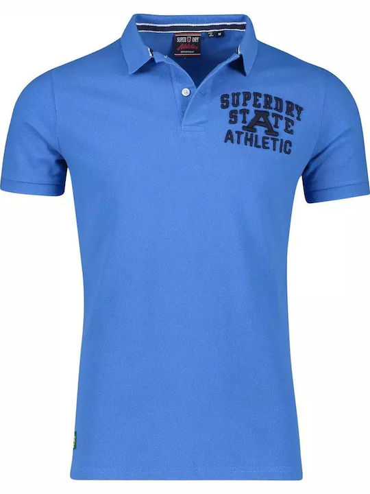 Superstate Polo Kurzarmbluse Blau