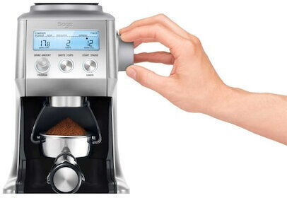 Sage Smart Grinder Pro Electric Coffee Grinder 165W for 450gr Beans and 60 Grind Levels Silver