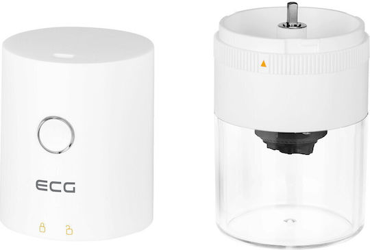 ECG ECG KM 150 Râșniță Electrică de Cafea 13W cu Capacitatea de Măcinare a Boabelor 30gr Albă