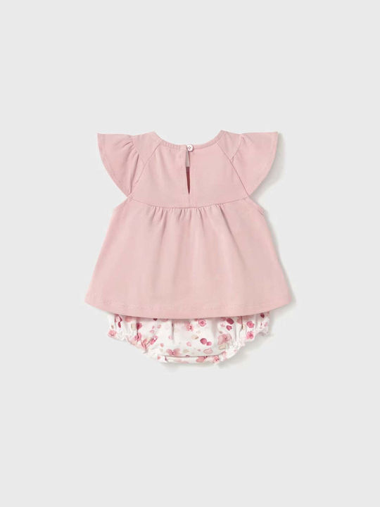 Kids' Set with Shorts Summer 4pcs Pink