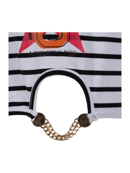 Kids' Set with Shorts Summer 2pcs White/Black