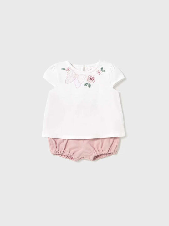 Kids' Set with Shorts Summer 4pcs Pink
