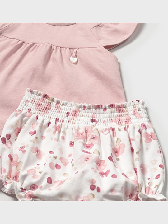 Kids' Set with Shorts Summer 4pcs Pink