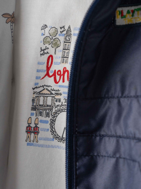 Kids' Set with Pants & Outerwear Winter 3pcs Blue Navy