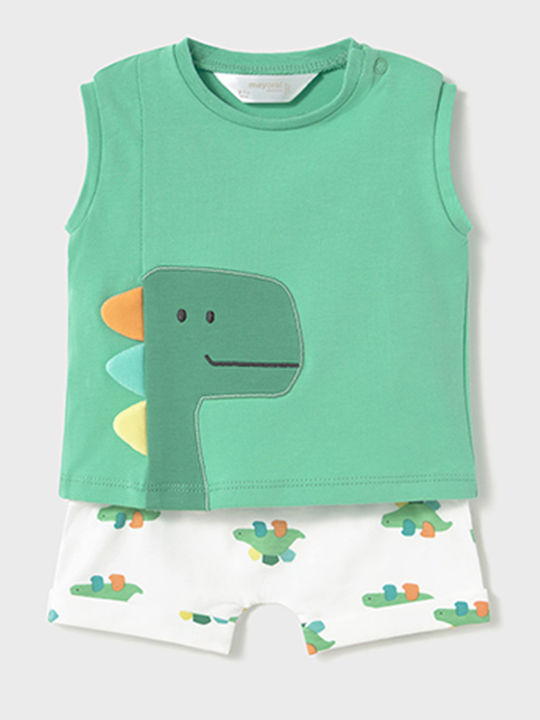 Kinder-Set mit Shorts Sommer 4Stück Green