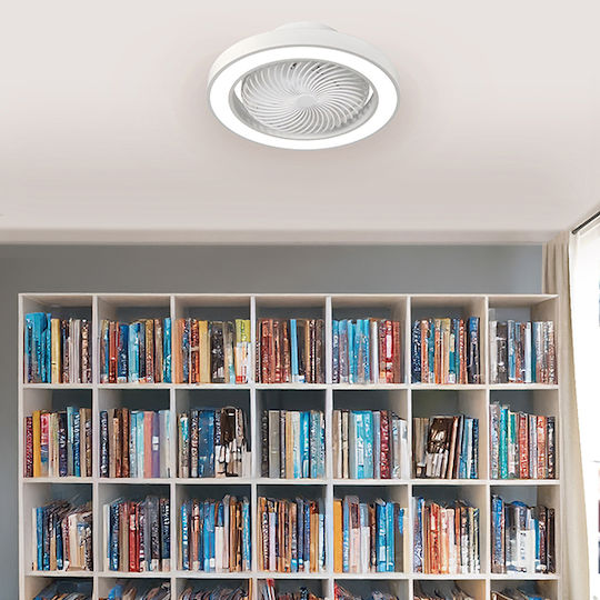 Eurolamp Πλαφονιέρα 50cm με Φως Λευκή