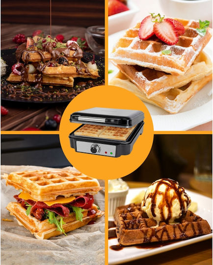 Profi Cook PC-WA 1241 Waffle Maker For Square Waffles 4 Waffles 1200W
