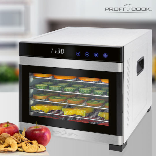 Profi Cook Αποξηραντής Τροφίμων με 6 Ράφια και Ρυθμιζόμενη Θερμοκρασία