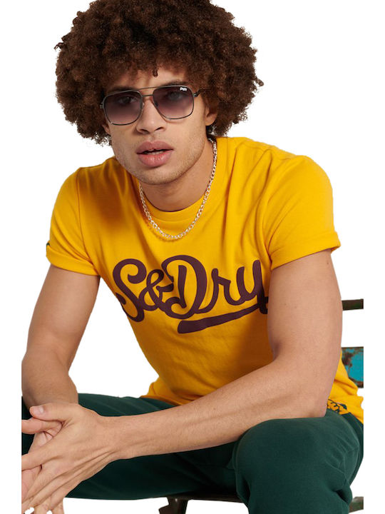 Collegiate Graphic Tricou Galben