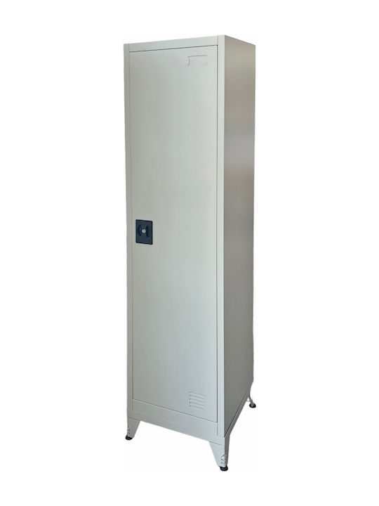 Dulap Metalic Unică Foaie Cu Posibilitate De Blocare Cu 4 Rafturi 40x40x180cm