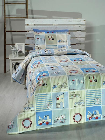 Sunshine Kinderbettlaken Set Mit Gummizug Feelings Mehrfarbig 165x270cm