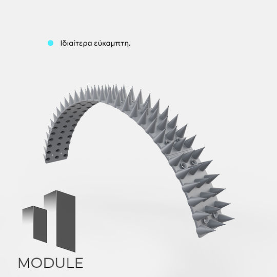 Module Repellent Spikes Birds / Cats / Rodents 58gr 0.45x0.05m