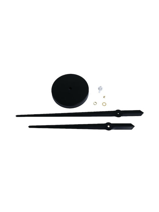 3D Stickers Mirror DIY Black (Number Dimension 12cm) 3D Wall Clock Sticker Plastic Black Ø70cm