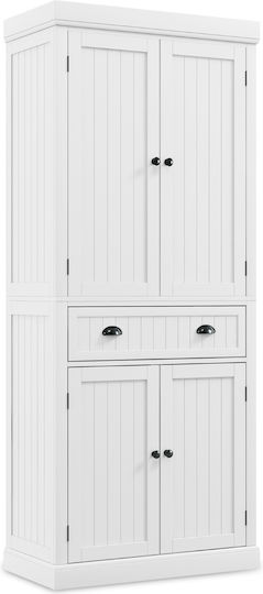 Bodenstehender Schrank Weiß 76x40x183cm