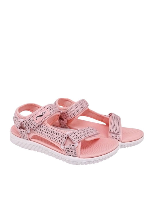 Women's Flat Sandals Sporty in Pink Color