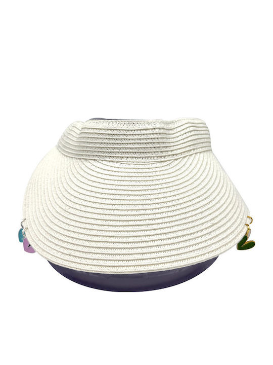 LiebeQueen Γυναικείο Καπέλο Visor Λευκό