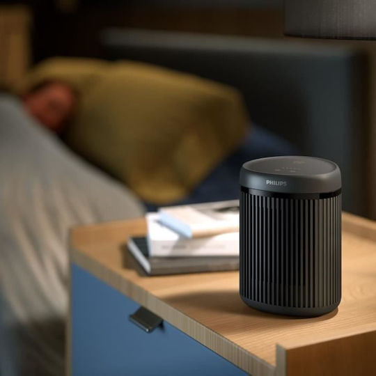 Philips Κεραμικό Αερόθερμο Δωματίου Δαπέδου Μαύρο 1500W