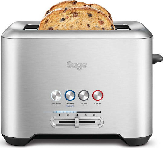 Sage Φρυγανιέρα 2 Θέσεων 1000W Inox