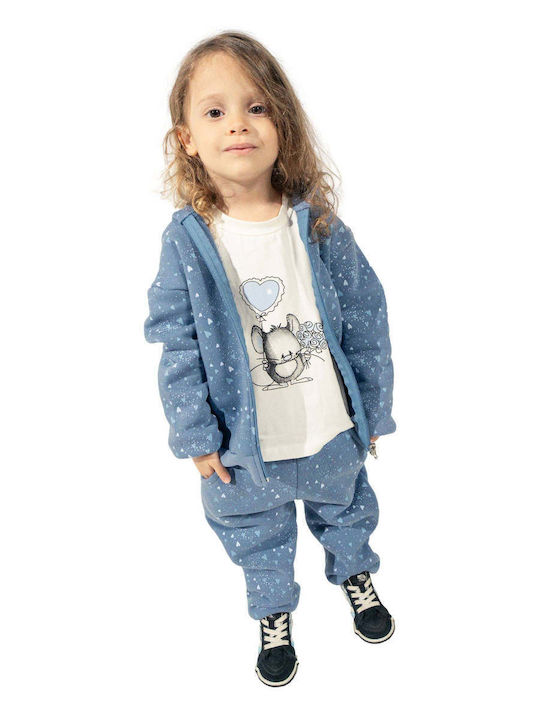 Set pentru copii cu pantaloni Iarnă 3buc Blue