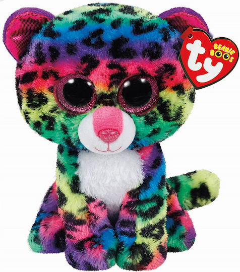 TY Λούτρινο Beanie Boos Dotty Multicolor Leopard Reg για 3+ Ετών 15 εκ.