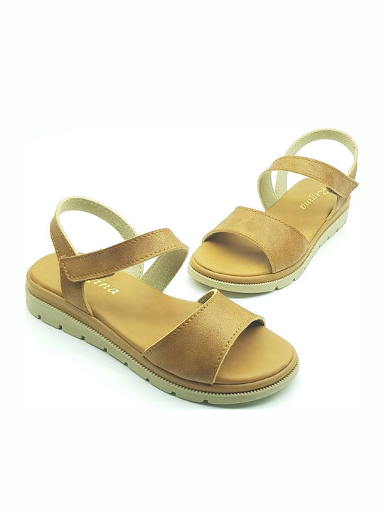 Women's Flat Sandals Anatomic in Brown Color