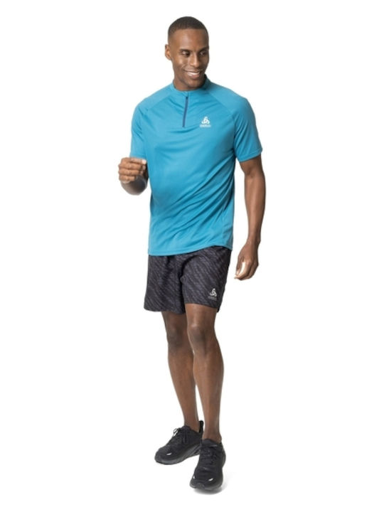 Essentials Sportliches Kurzarm T-Shirt Blau