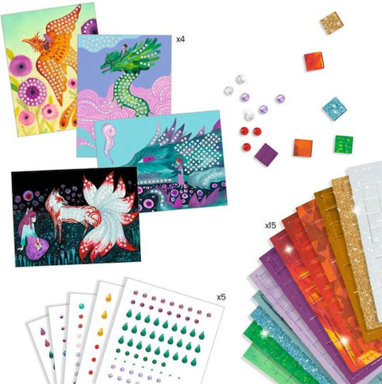 Djeco Mosaic Metallic Effect `μυθικά Πλάσματα` for Children 6+ years old Years