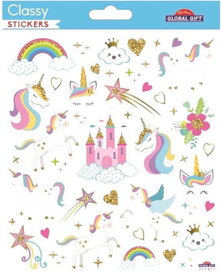Global Gift Αυτοκόλλητα Unicorns